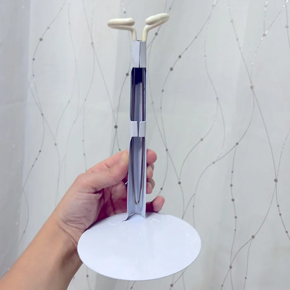 NEW Hobby Lobby | metal adjustable circular stand for 18” doll, white - Picture 2 of 6